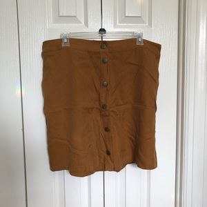 Forever 21 Plus Size Mustard Skirt